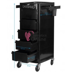 Ucenic pentru coafor cu 5 sertare, model FT 65-A negru, art ACP 125877